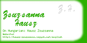 zsuzsanna hausz business card